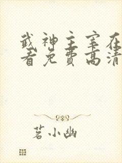 武神主宰在线观看免费高清完整版