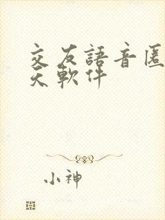 交友语音匿名聊天软件