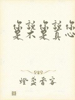 你说你说你爱我是不是真心话什么歌