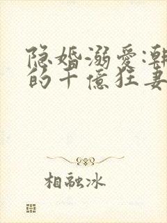 隐婚溺爱:韩少的千亿狂妻