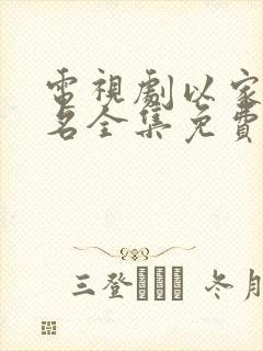 电视剧以家人之名全集免费