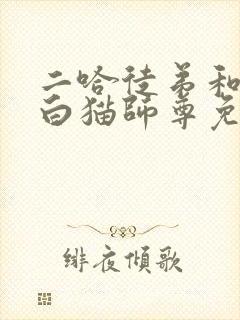 二哈徒弟和他的白猫师尊免费阅读