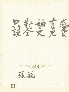 只对她有感觉小说全文免费阅读