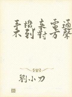 手机来电通话听不到对方声音