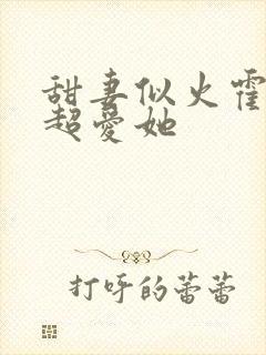 甜妻似火霍爷他超爱她