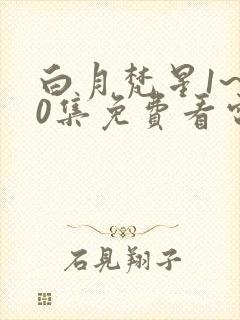 白月梵星1~40集免费看电视剧