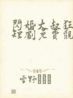 闪婚大叔狂宠我短剧免费观看