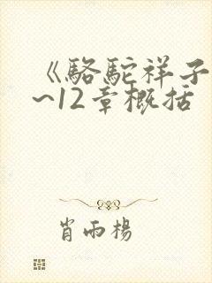 《骆驼祥子》1~12章概括