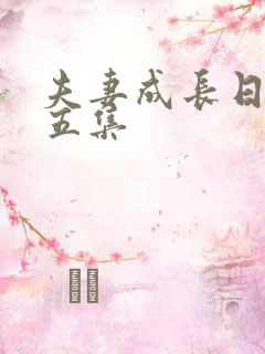 夫妻成长日记第五集