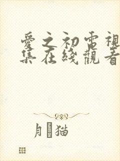 爱之初电视剧全集在线观看