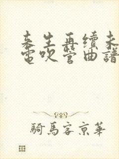 来生再续未了情电吹管曲谱