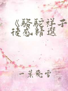 《骆驼祥子》读后感精选