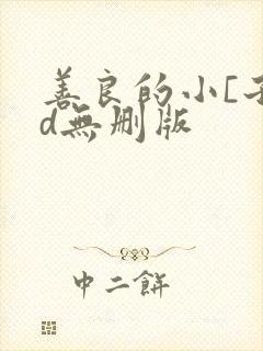 善良的小[子bd无删版