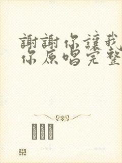 谢谢你让我遇上你原唱完整版