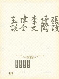 王伟李倩张浩小说全文阅读