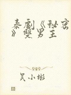 泰剧《秘密关系》双男主