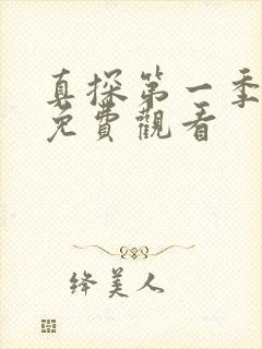 真探第一季全集免费观看