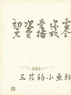 初次爱你电视剧免费播放全集观看