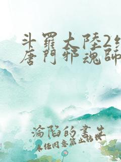 斗罗大陆2绝世唐门邪魂师