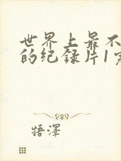 世界上最不安人的纪录片1完整版