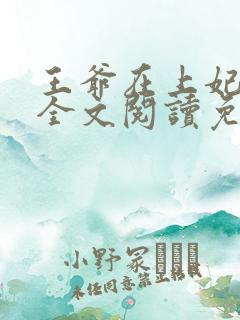 王爷在上妃在下全文阅读免费