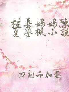 校长妈妈陈淑娴夏鎏枫小说阅读全文下载