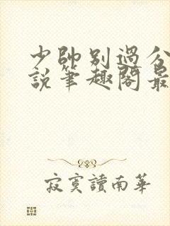 少帅别过分野小说笔趣阁最新章节更