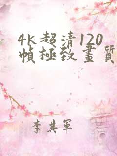 4k超清120帧极致画质下载
