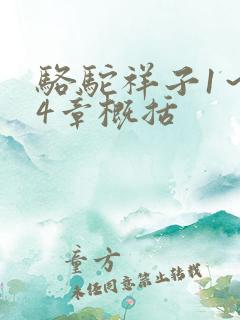 骆驼祥子1~24章概括