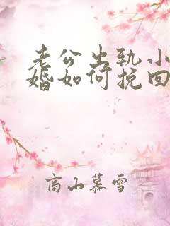 老公出轨小三离婚如何挽回