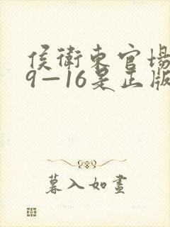 侯卫东官场笔记9—16是正版吗