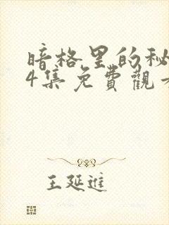 暗格里的秘密24集免费观看