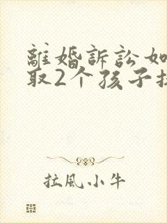 离婚诉讼如何争取2个孩子抚养权