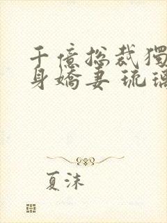 千亿总裁独宠替身娇妻 琉璃雪雪