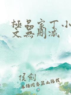 极品家丁小说全文无删减