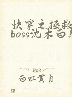 快穿之拯救黑化boss沈木白结局
