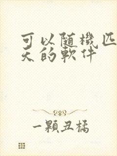 可以随机匹配聊天的软件