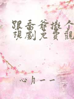 跟乔爷撒个娇电视剧免费观看全集