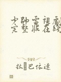 少帅电视剧免费完整版在线看高清