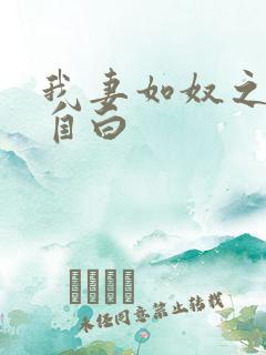 我妻如奴之琳的自白