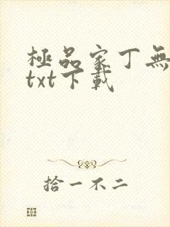 极品家丁无删减txt下载