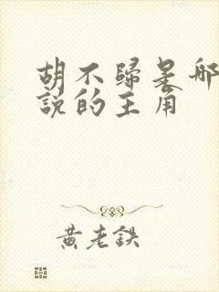 胡不归是哪部小说的主角