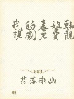 我的表姐韩剧电视剧免费观看在线