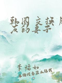 韩国 交换 朋友的妻子