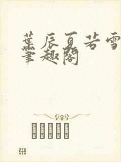 叶辰夏若雪顶点笔趣阁