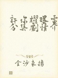 许你耀眼电视剧分集剧情介绍电视猫