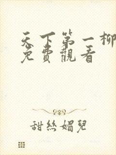 天下第一柳如烟免费观看