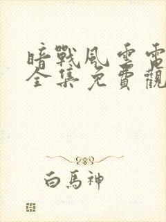 暗战风云电视剧全集免费观看