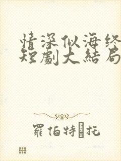 情深似海终成空短剧大结局