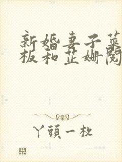 新婚妻子菜场老板和芷姗阅读